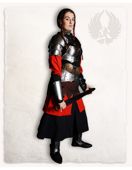 Gorge medieval em aço polido modelo Mina