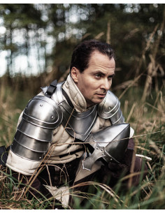 Ombreiras medievais em aço polido modelo Adam