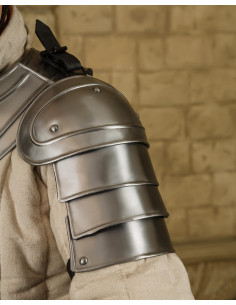 Ombreiras medievais em aço polido modelo Adam 2