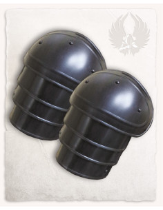 Ombreiras medievais em aço enegrecido modelo Adam