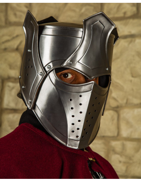 Capacete Rei Medieval com Coroa...