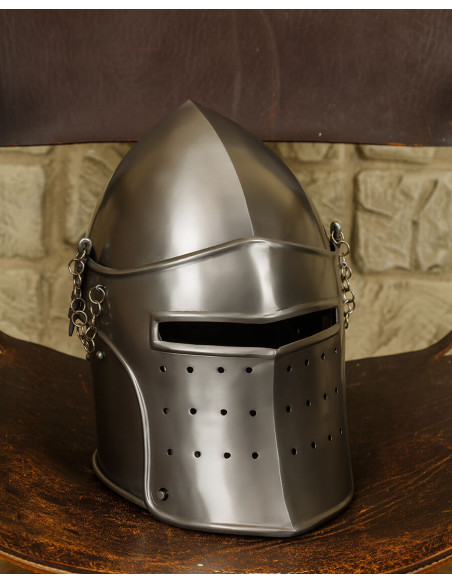 Lavatório em aço polido com viseira...