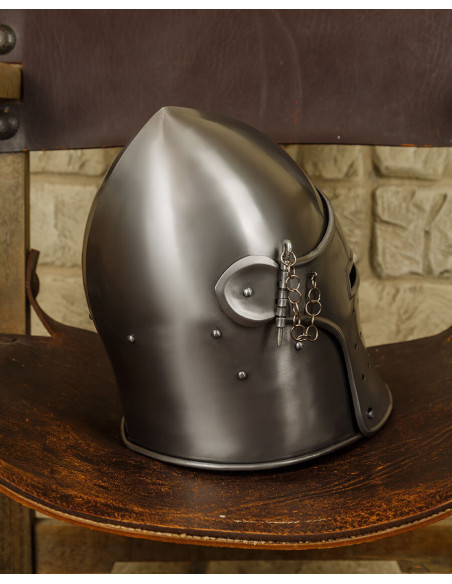 Lavatório em aço polido com viseira...