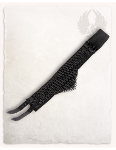 Colar de cota de malha modelo Richard, acabamento enegrecido 2