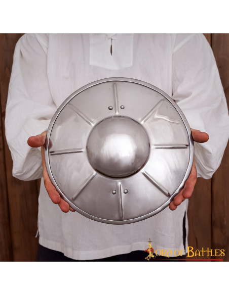 Broquel de aço medieval funcional...