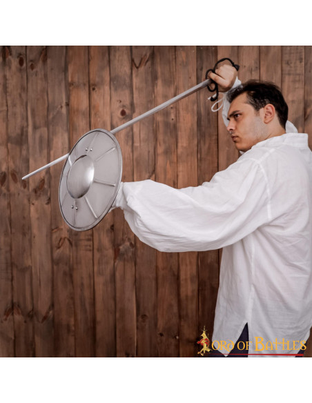 Broquel de aço medieval funcional...