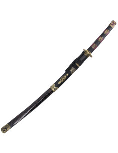 Katana tsuba decorativa em flor de cerejeira