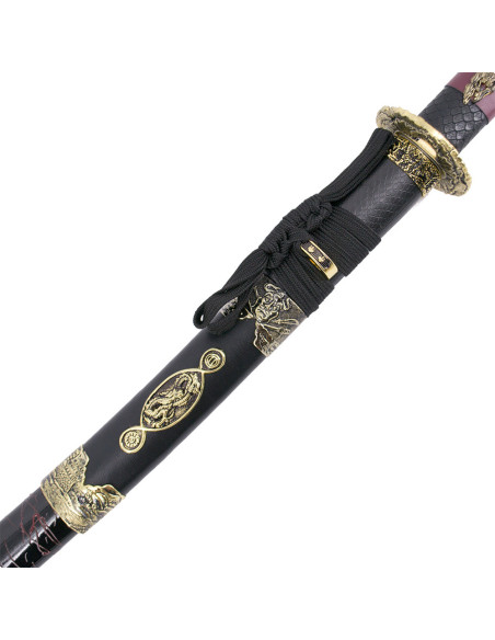 Katana tsuba decorativa em flor de...