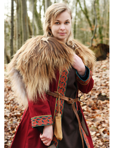 Casaco Viking Bordado Ella em...