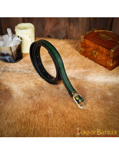 Cinto medieval granate com design em relevo 2