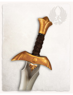 Espada curta Farin modelo LARP, acabamento dourado 2