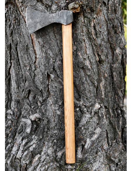 Machado Viking de aço forjado à mão,...