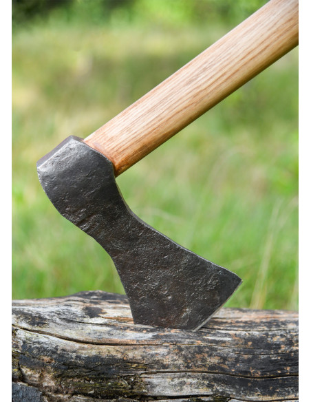 Machado Viking de aço forjado à mão,...