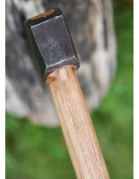 Machado Viking de aço forjado à mão,...