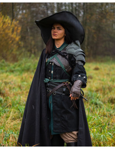 Ombreiras Deluxe Renaissance modelo Antonius, couro verde 2