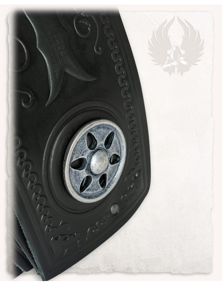 Ombreiras de couro em relevo com...