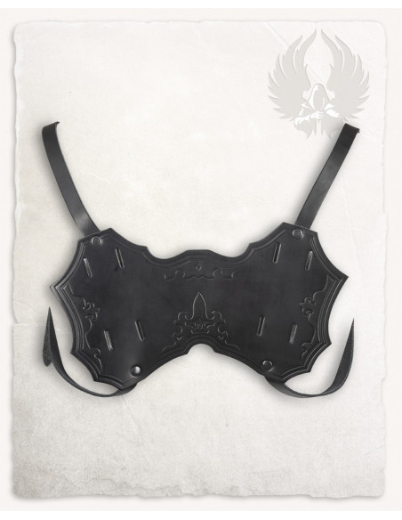 Baldric de couro preto Castagir