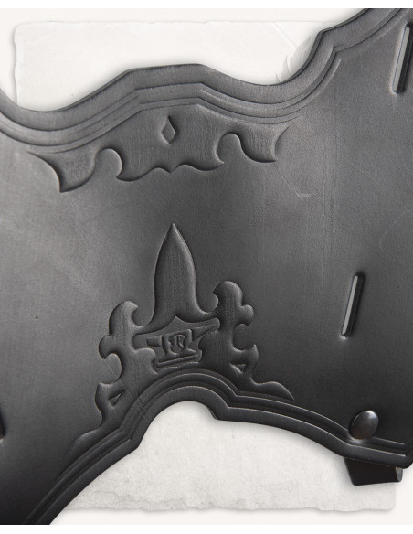 Baldric de couro preto Castagir