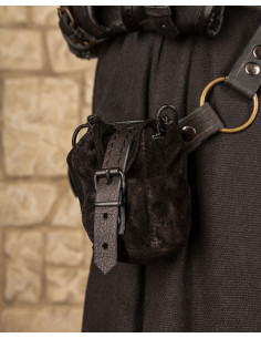 Bolsa de couro preta modelo Friedhelm 2