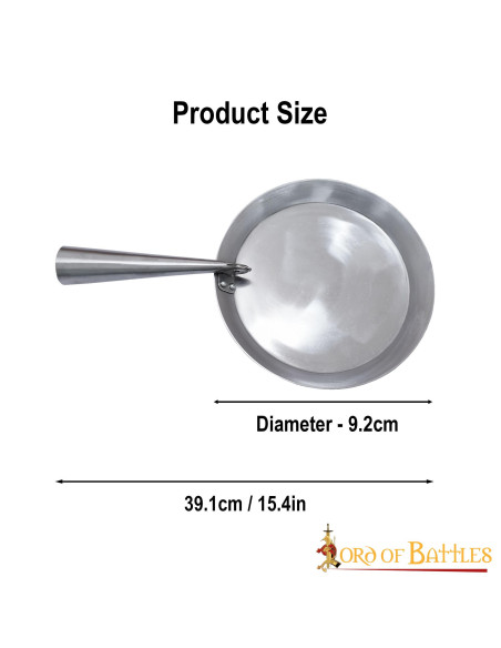 Frigideira dobrável em ferro forjado...