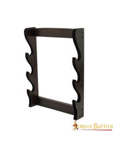 Suporte de parede para 3 espadas ou machados