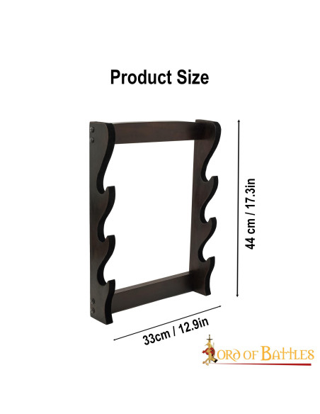 Suporte de parede para 3 espadas ou...