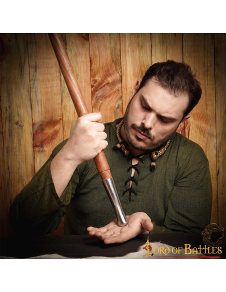 Contera de aço lança medieval (12,7 cm.)