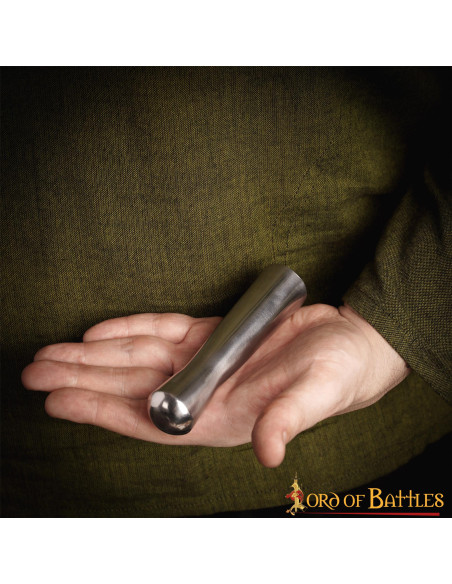 Contera de aço lança medieval (12,7 cm.)