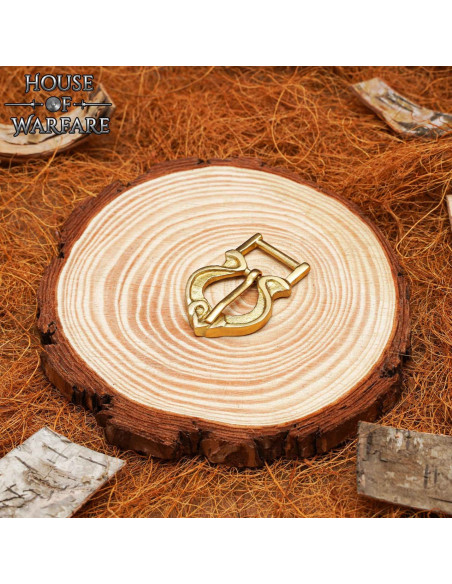 Fivela medieval em latão maciço