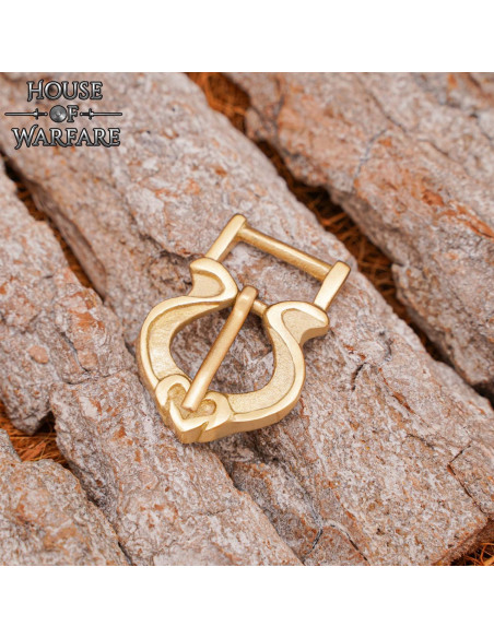 Fivela medieval em latão maciço