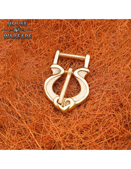 Fivela medieval em latão maciço