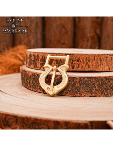 Fivela medieval em latão maciço