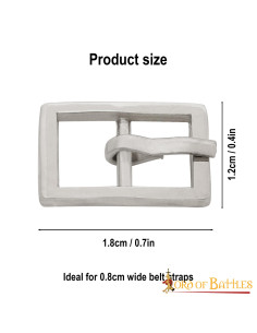 Pacote de 3 pequenas fivelas de aço 2