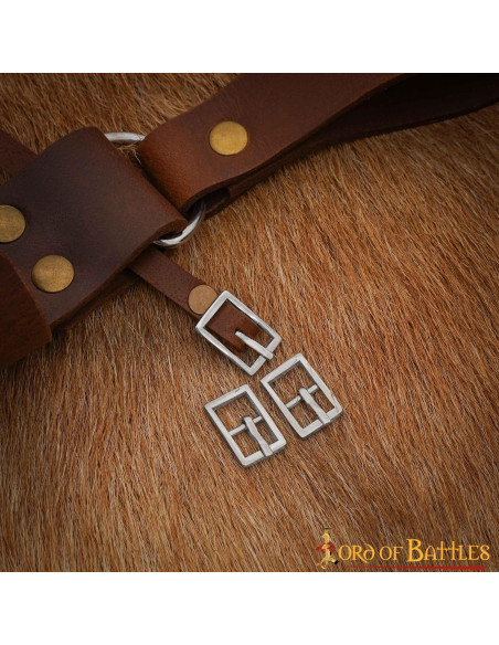 Pacote de 3 pequenas fivelas de aço