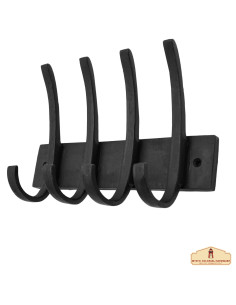 Cabide de parede rústico em ferro forjado