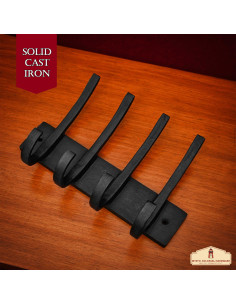 Cabide de parede rústico em ferro forjado 2