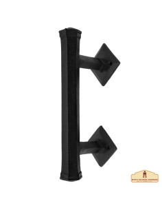 Maçaneta medieval em ferro (23,6 x 6,8 cm.)