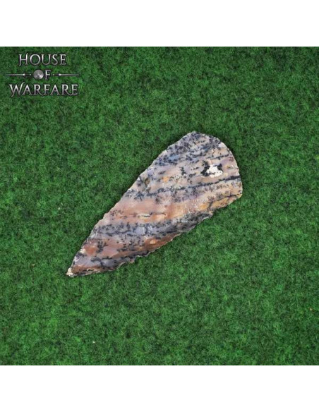 Ponta de flecha histórica em pedra de...