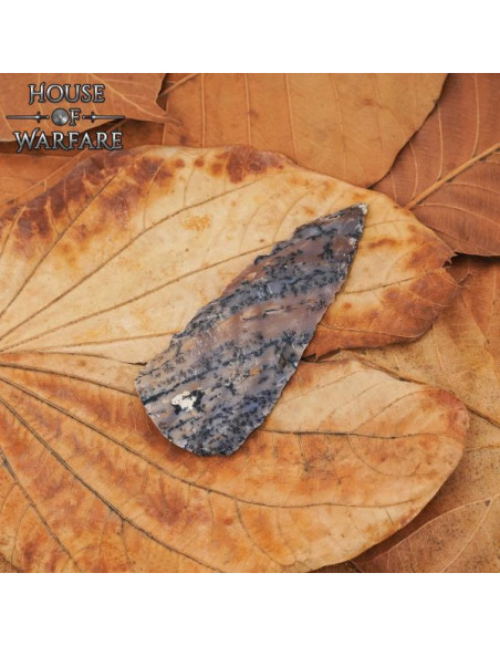 Ponta de flecha histórica em pedra de...