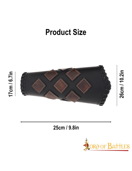 Fantásticas pulseiras de couro LARP e...