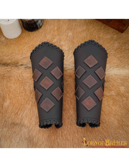 Fantásticas pulseiras de couro LARP e...