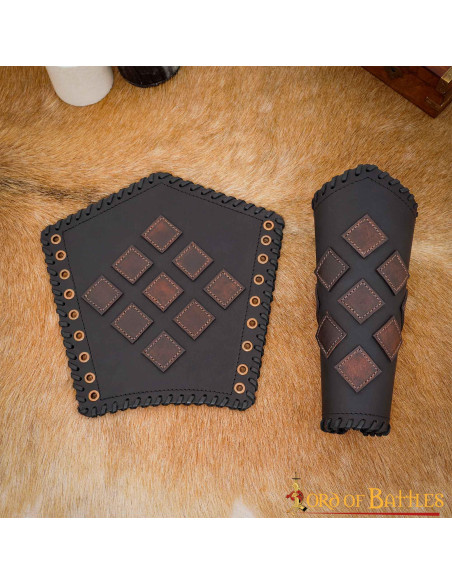 Fantásticas pulseiras de couro LARP e...