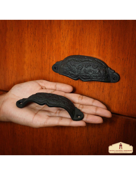 Conjunto de 4 cabos estilo vitoriano...