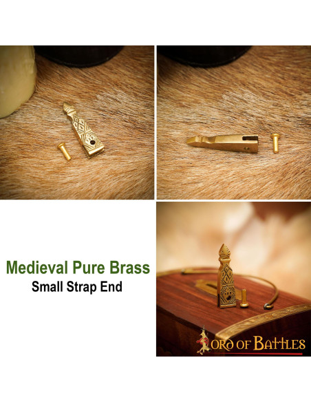 Ponta de latão para cinto medieval...