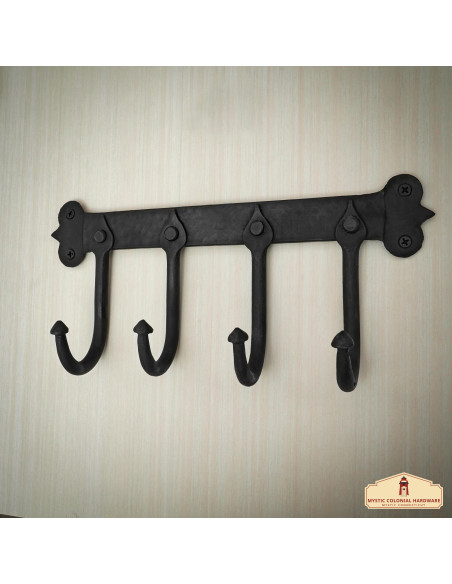 Cabide de parede rústico em ferro...
