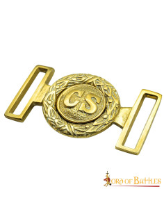 Fivela de latão da Guerra Civil de Oficiais Confederados