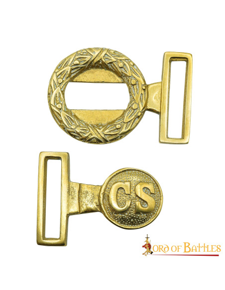 Fivela de latão da Guerra Civil de...