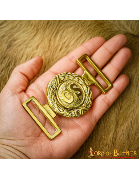 Fivela de latão da Guerra Civil de...