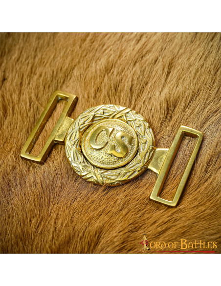 Fivela de latão da Guerra Civil de...