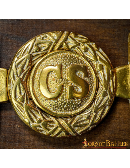 Fivela de latão da Guerra Civil de...